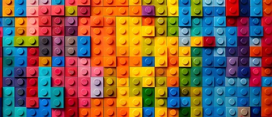 Lego background, lego wall with texture,  multi-color wall, modern lego backdrop 