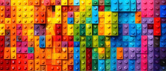 Lego background, lego wall with texture,  multi-color wall, modern lego backdrop