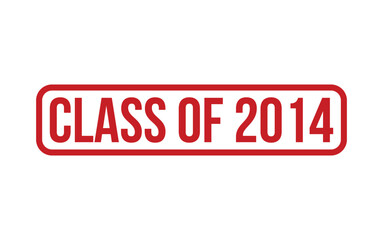 Fototapeta premium Red Class of 2014 Rubber Stamp Seal Vector