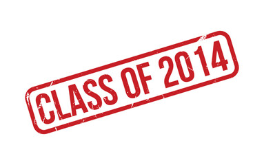 Class of 2014 Rubber Stamp Seal Vector