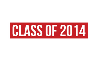 Class of 2014 Rubber Stamp Seal Vector