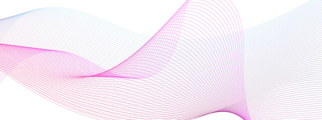 Glowing gradient pink color flowing dynamic wave lines background. Digital shiny moving lines design element. Modern gradient flowing wave lines. Futuristic technology concept. Vector illustration