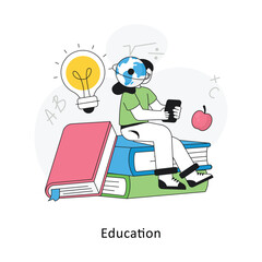 Education Flat Style Design Vector illustration. Stock illustration
