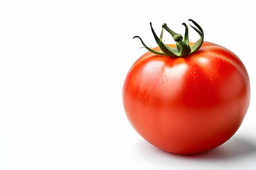 one tomato isolated on white background. Generative AI