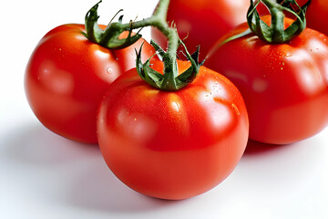 tomato on a white background. Generative AI