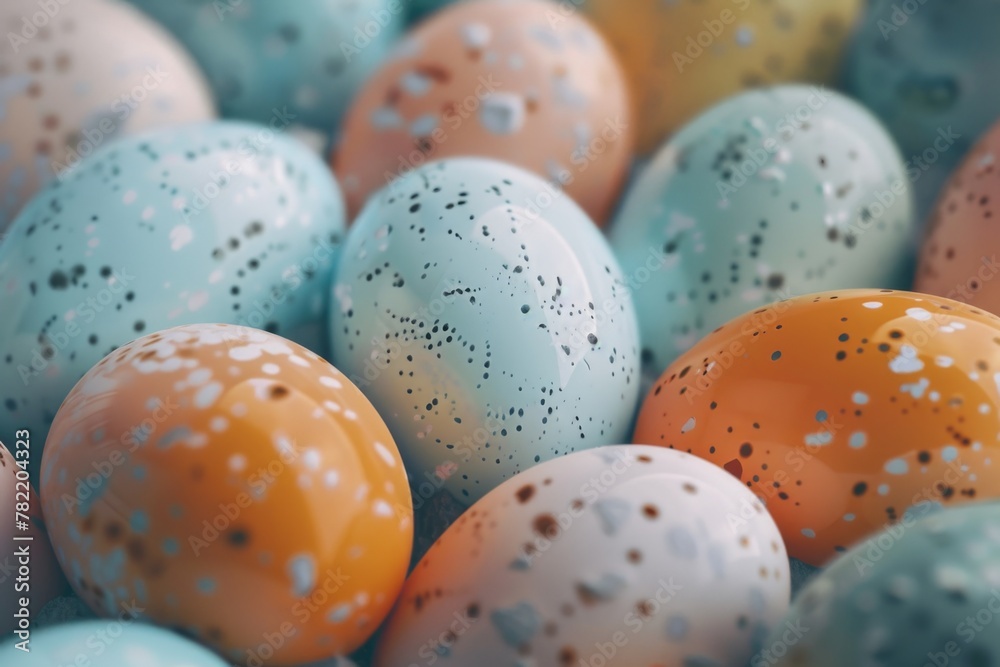 Poster close up view of a bunch of eggs. suitable for food and agriculture concepts