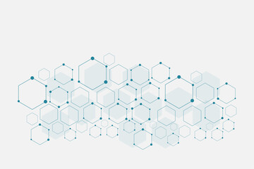 abstract hexagon technology background