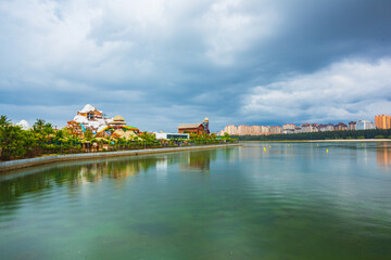 Summer Sea Flower Island in Zhanzhou, Hainan, China