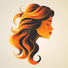 Hair stylist logo icon