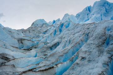 Glacier Perito Moreno, Ice View from the surface, Patagonia Argentina