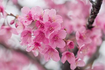 Vibrant Cherry Blossoms in Full Bloom