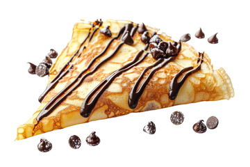 Crepe With Chocolate Drizzle