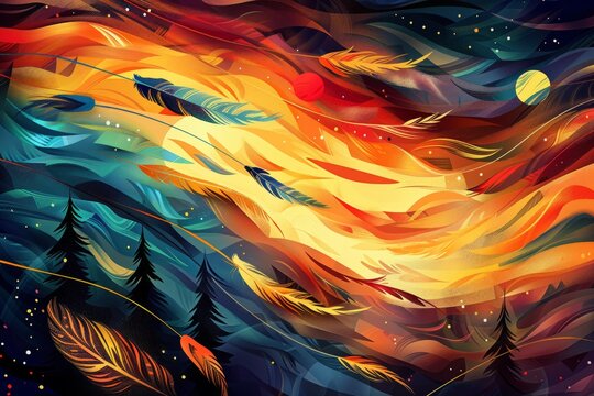 Native american heritage month, Indigenous Peoples' Day , International Day of the World's Indigenous Peoples or Native American Day