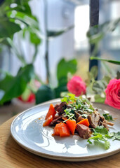 Red wine braised lamb