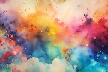 Abstract background image of flicking watercolor paint - obrazy, fototapety, plakaty