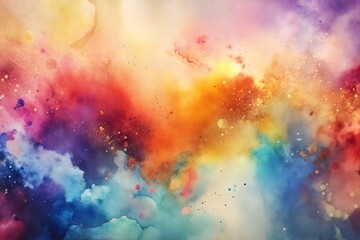 Abstract background image of flicking watercolor paint - obrazy, fototapety, plakaty