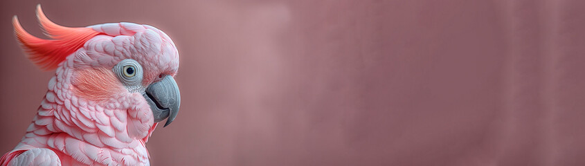  Banner With Pink Cockatoo