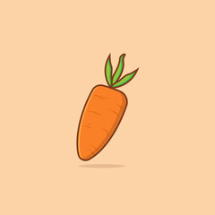 vector carrot, icon carrot, illustration carrot, illustration carrot with outline
