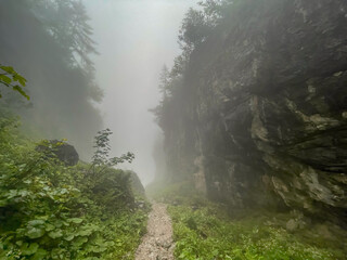 My Bavarian hiking path though the Berchtesgadener Saugasse which was very steep and curvy