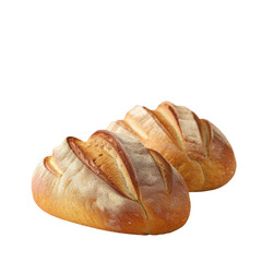 Two loaves of bread on a Transparent Background
