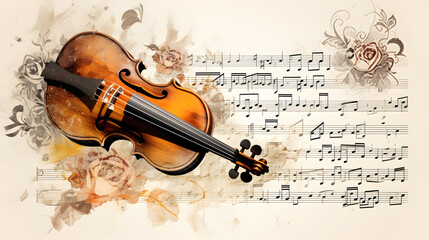 Fototapeta premium A Symphony of Art and Music