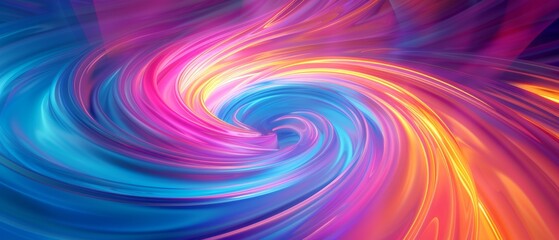 Vivid vortex of colors in dynamic motion