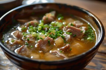 miso soup with pork