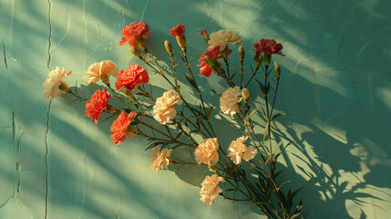 A beautiful display of bougainvillea flowers