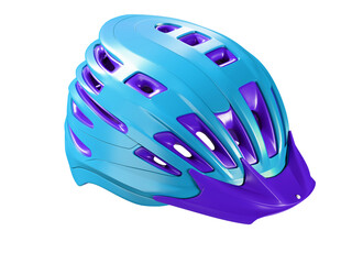 Fototapeta premium High resolution 3d render Orange moto helmet.