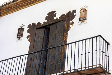 Typical architecture from the streets of Ronda village