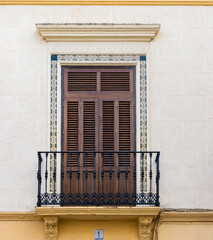 Typical architecture from the streets of Ronda village