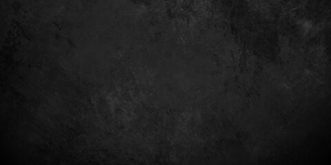 Abstract black stone wall texture grunge rock surface. dark gray background backdrop. wide panoramic banner. old wall stone for dark black distressed grunge background wallpaper rough concrete wall.