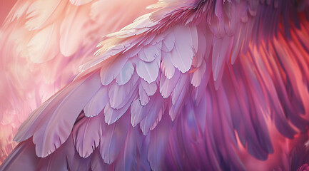 Bird Feathers Close-Up