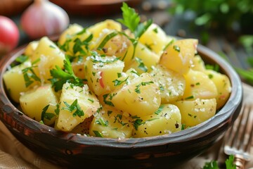 Potato salad with fresh herbs