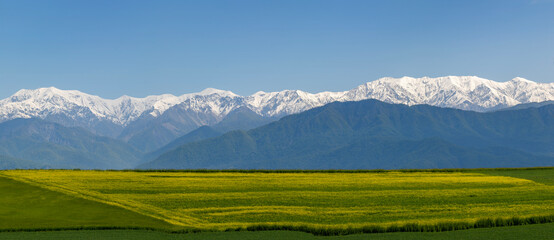 The mountainous landscape of Azerbaijan near the city of Ismailly and Gabala