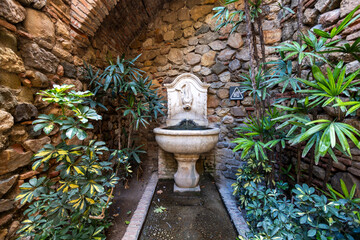 Alcazaba de Velez water fountain