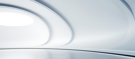 Round window in white room