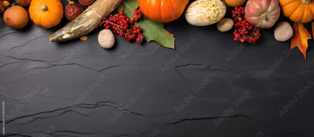 Aufkleber assorted fruits and veggies on table
