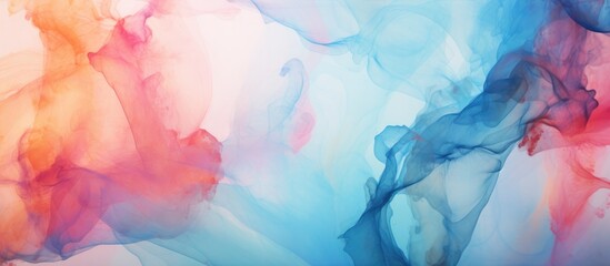 Fototapeta premium Ink swirling in water creates a mesmerizing abstract art