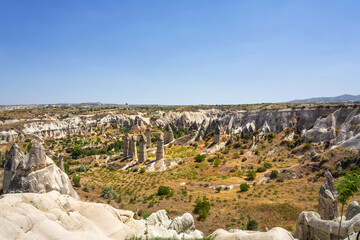 The famous Valley of Love, Ask Vadisi, in Goreme, Cappadocia