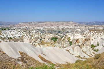 Beautiful view of the fairy chimneys of Goreme