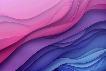 Abstract background with wavy shapes in pink, purple and blue colors