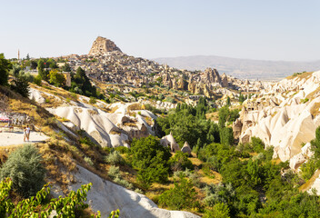 Beautiful view of Uchisar and Goreme National Park in Cappadocia - 782244360