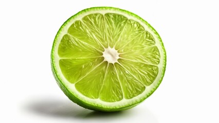  Freshly cut lime vibrant and juicy