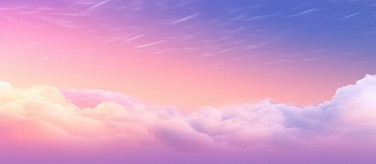 Colorful Twilight Sky with Merging Pink, Orange, Yellow, Purple Hues