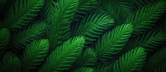 Green plant leaves close up