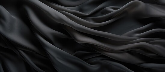 Long pattern on black fabric - 782246542
