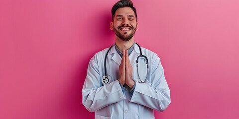 Grateful Medical Professional Expressing Appreciation and Thankfulness