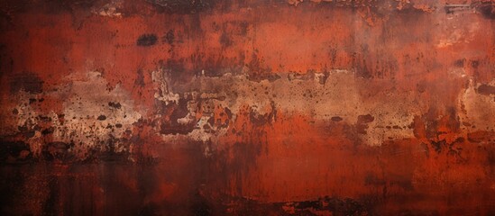 Rusted Wall On Red Surface