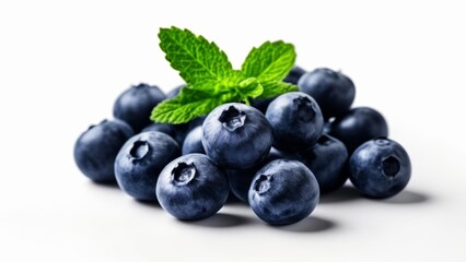  Fresh blueberries with a hint of mint